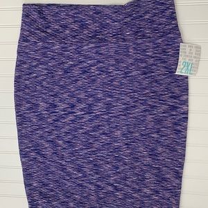 New With Tags 2XL Pencil Skirt LuLaRoe Cassie Quilted Material